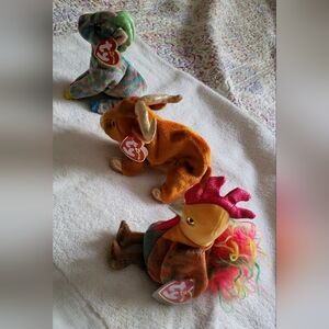 VTG Ty Zodiac Collection 2000 RETIRED Rooster, Goat, And Ox